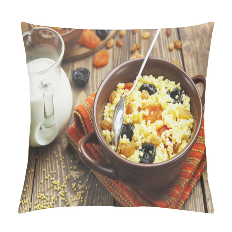 Personality  Millet Porridge With Dried Fruit Pillow Covers