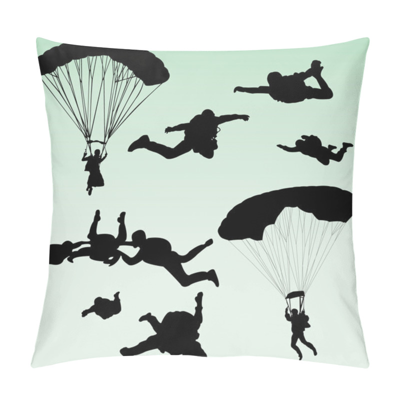 Personality  Parachutists Pillow Covers