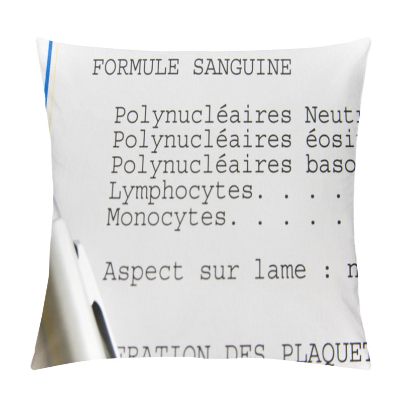 Personality  BLOOD ANALYSIS RESULT Pillow Covers