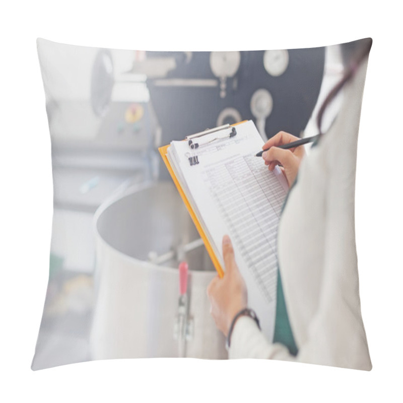 Personality  Woman Working On Coffee Factory Pillow Covers