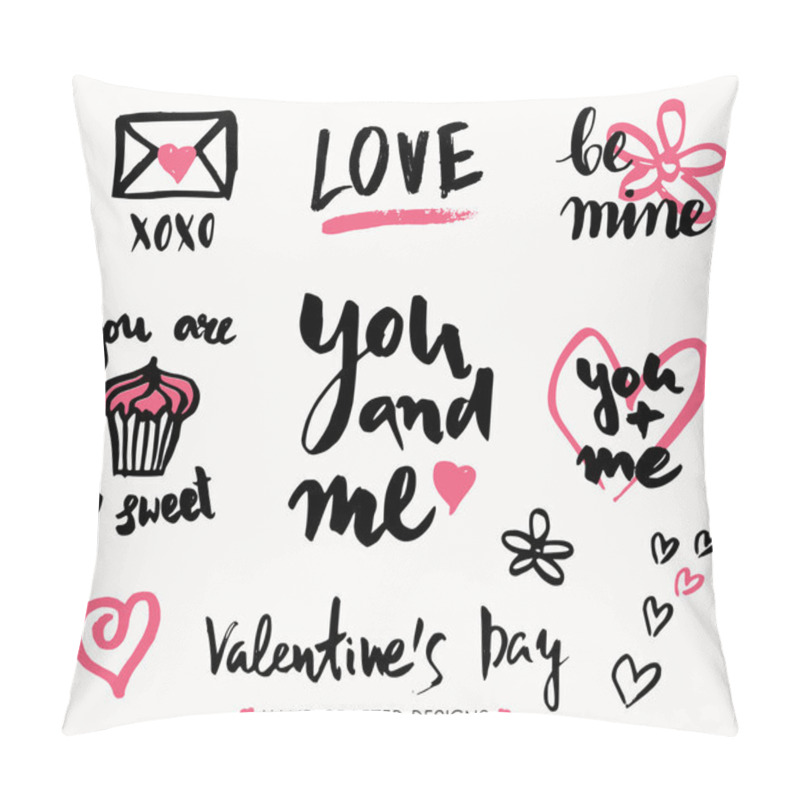 Personality  Valentine's Day Typographic Designs Pillow Covers