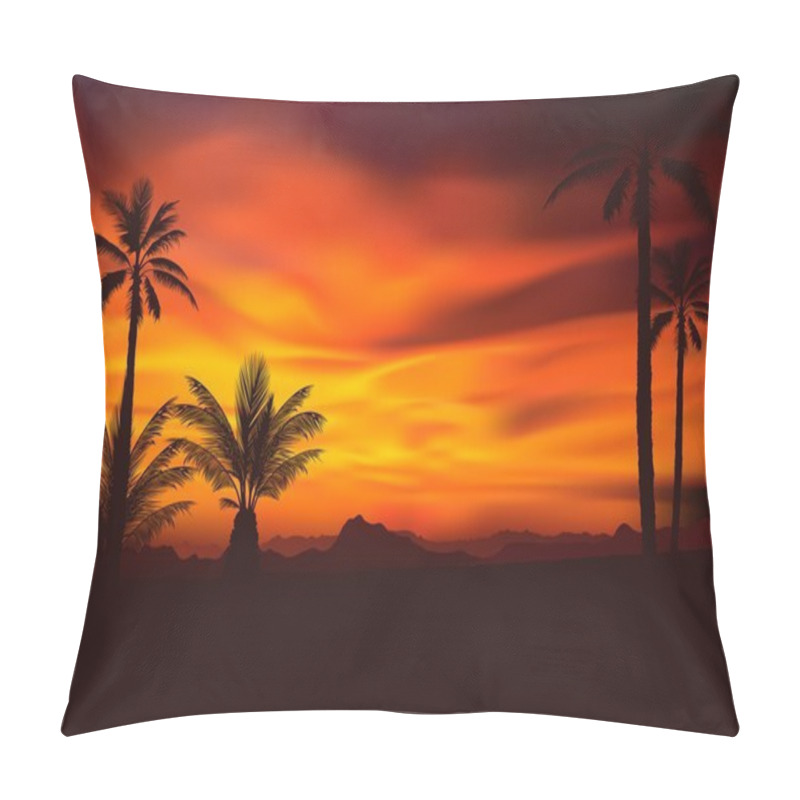 Personality  Dramatic Tropical Scenery Pillow Covers