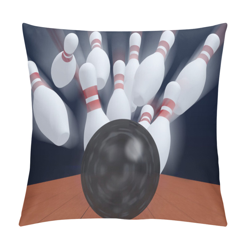 Personality  Skittles For Game In Bowling With Ball Pillow Covers