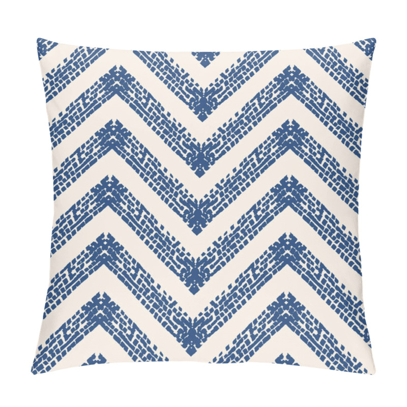 Personality  Indigo Tie Dye Seamless Pattern. Pillow Covers