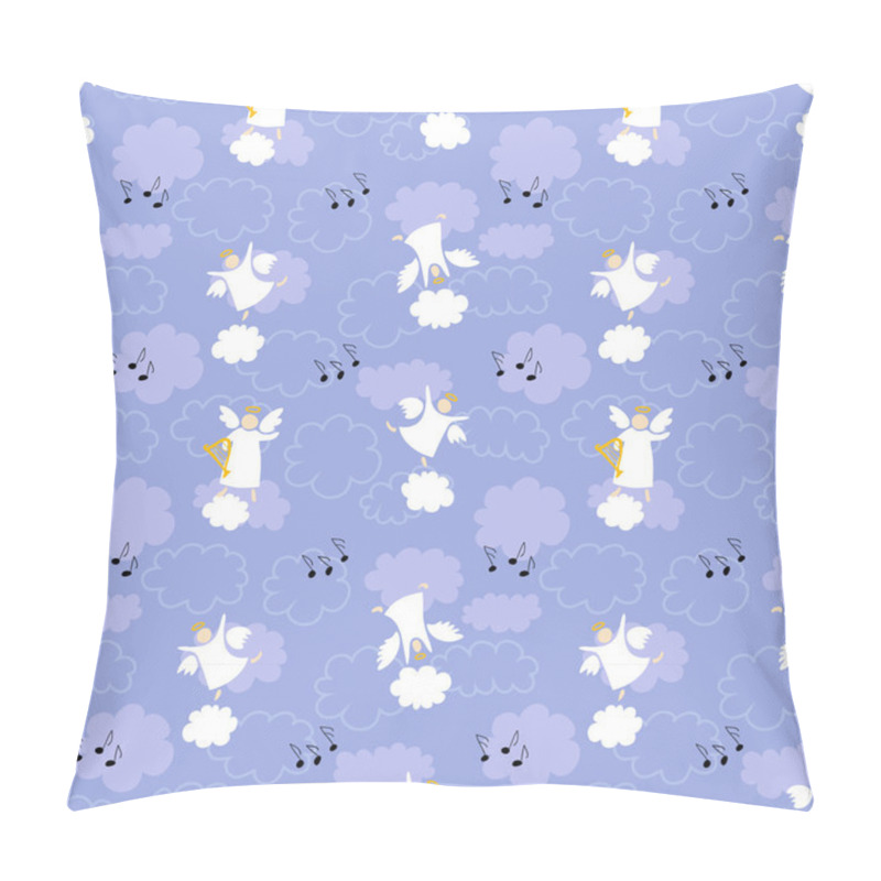 Personality  Angels Playing And Dancing Pillow Covers