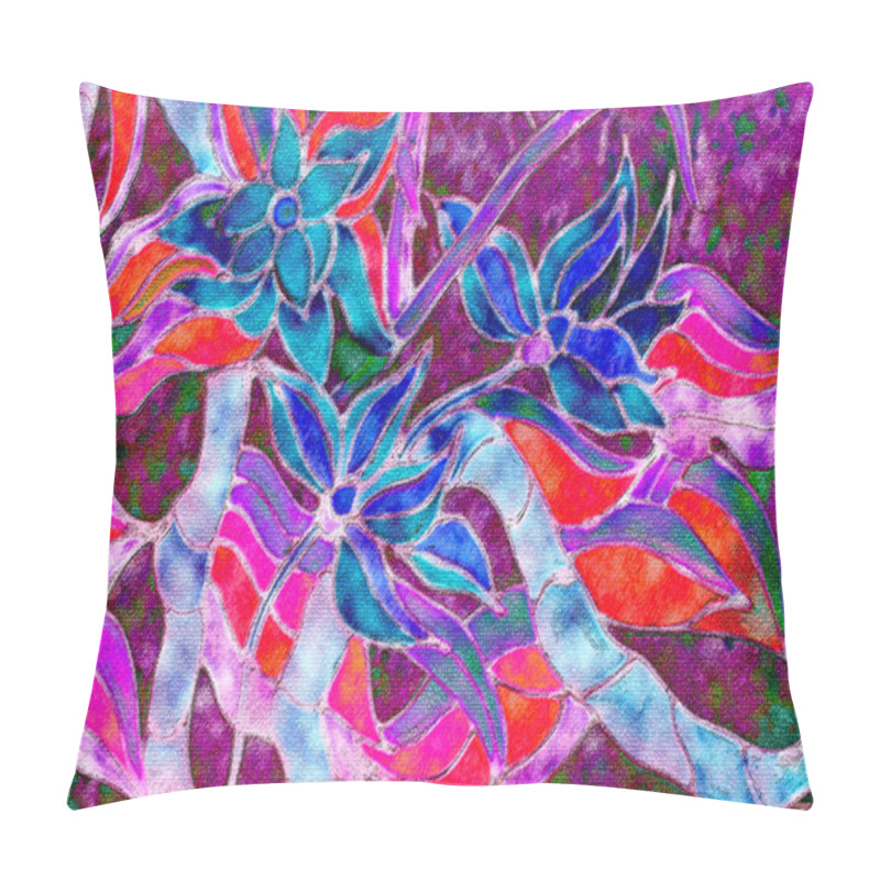 Personality  Stained Glass Vitrage Pillow Covers