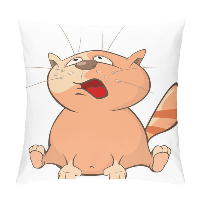 Personality  Cute Cartoon Cat Pillow Covers