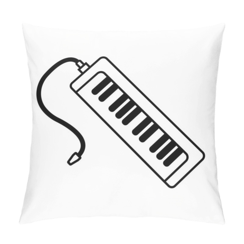 Personality  Pianica Icon Illustration Design Template Pillow Covers