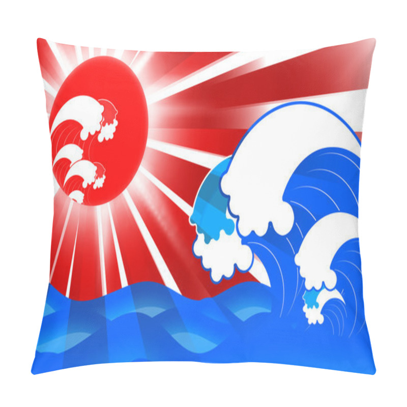 Personality  TSUNAMI Design Pillow Covers