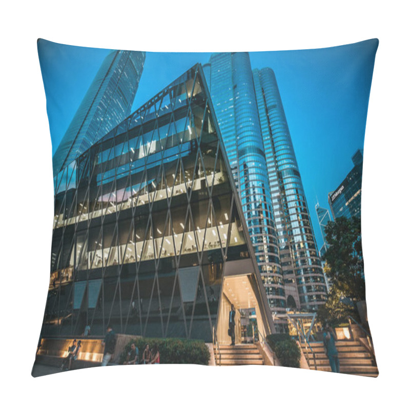 Personality  Aug 10, 2017 - Tsim Sha Tsui, Hong Kong : View Of Street With Crowd Of People At Night  Pillow Covers