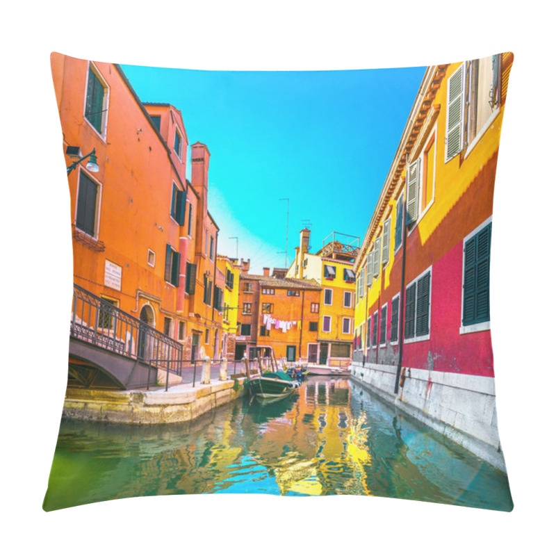 Personality  Venice Cityscape, Buildings, Water Canal And Bridge. Italy Pillow Covers