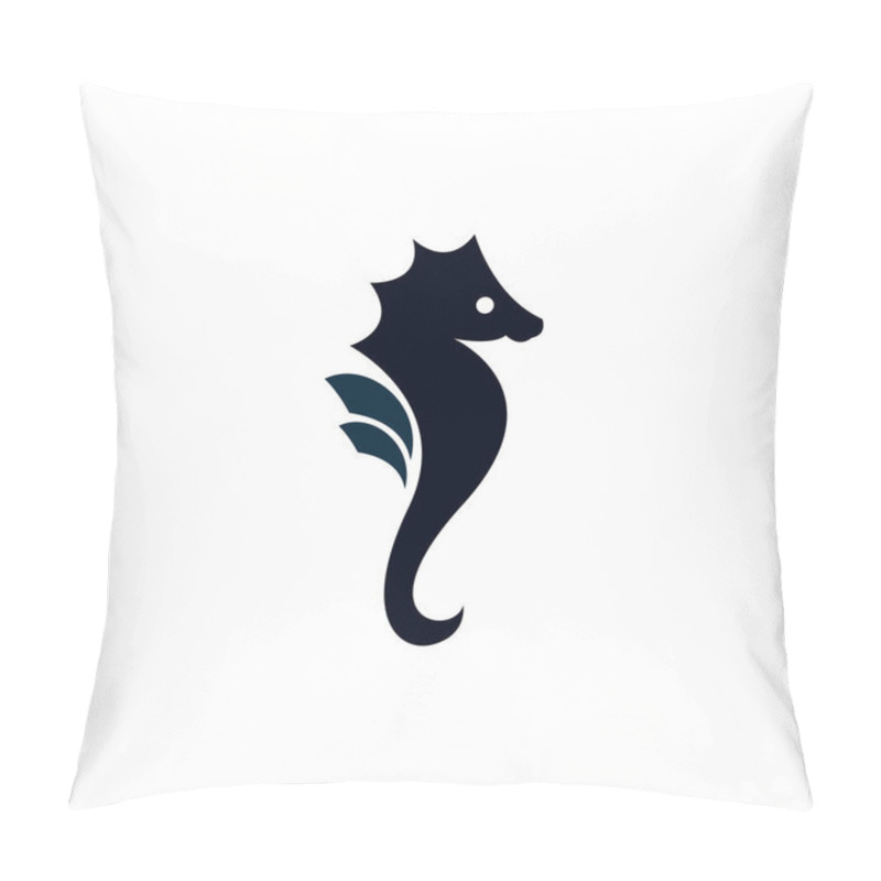 Personality  Abstract Sea Horse Logo Icon. Sea Horse Logo For Company. Pillow Covers