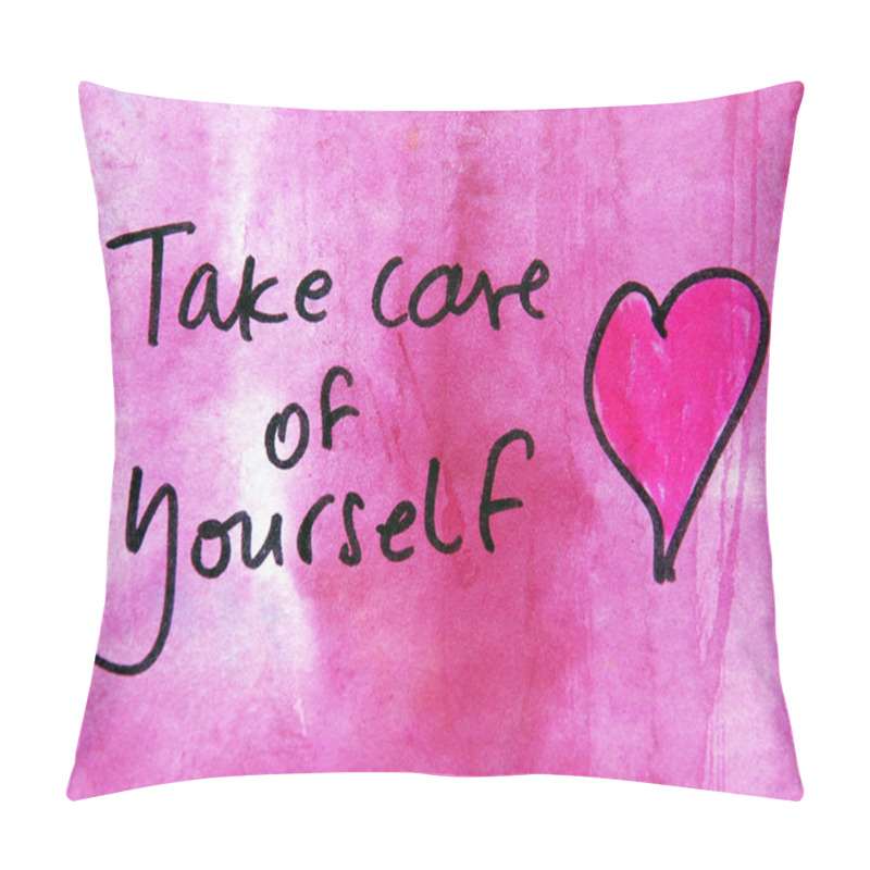 Personality  Motivational Message With Heart Pillow Covers