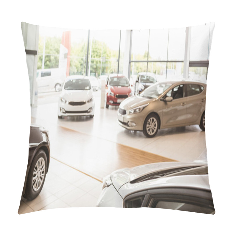 Personality  Row New Car At New Car Showroom Pillow Covers