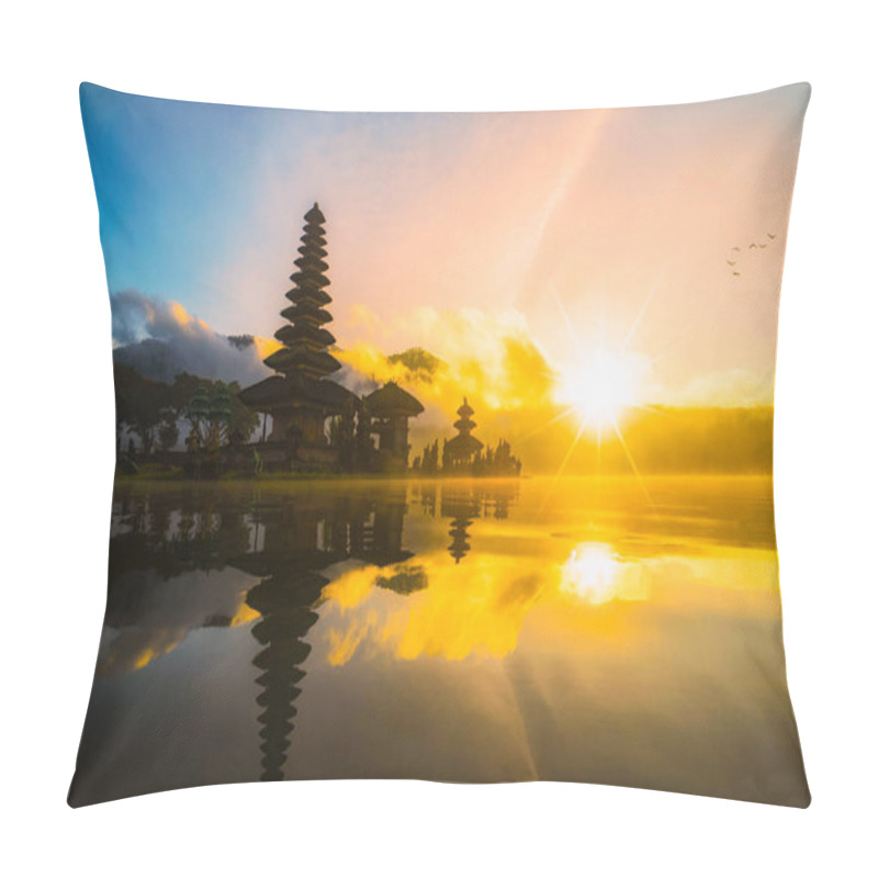 Personality  Pura Ulun Danu Bratan Bali Indonesia, Hindu Temple On Bratan Lak Pillow Covers