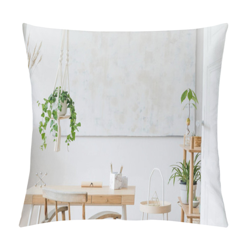 Personality  Cozy Room Decorated With Green Plants Interior Pillow Covers