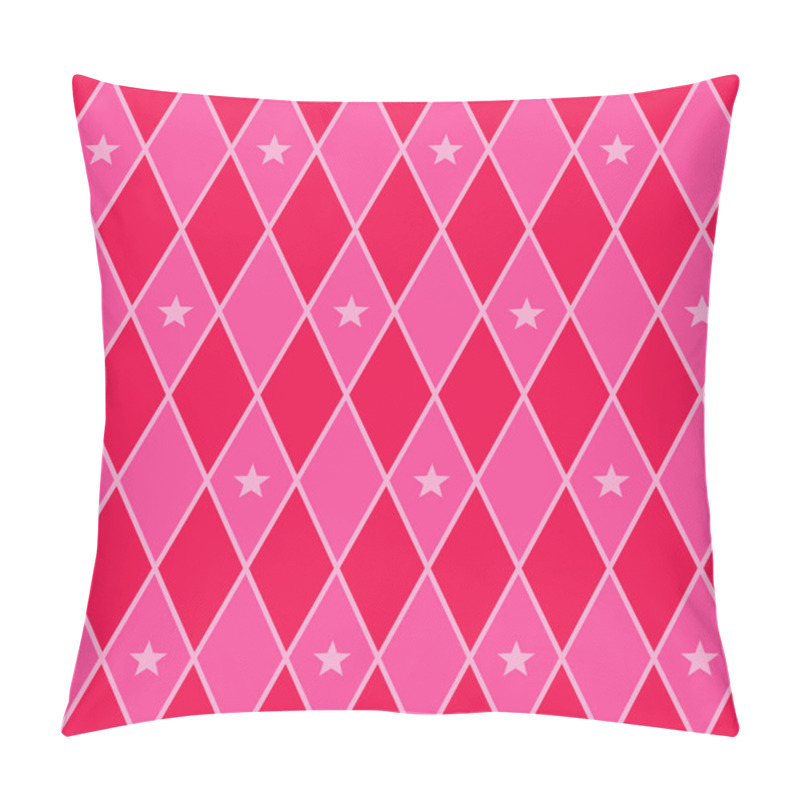 Personality  Vector Seamless Pattern With Rhombuses And Stars Pillow Covers