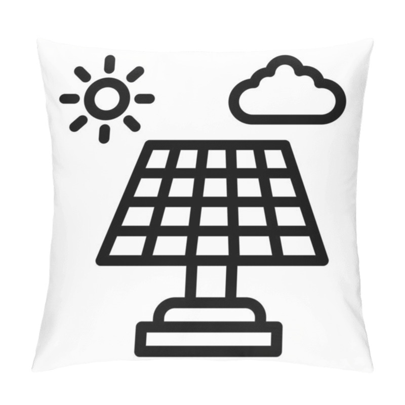 Personality  Solar System Vector Icon Design Illustration Pillow Covers