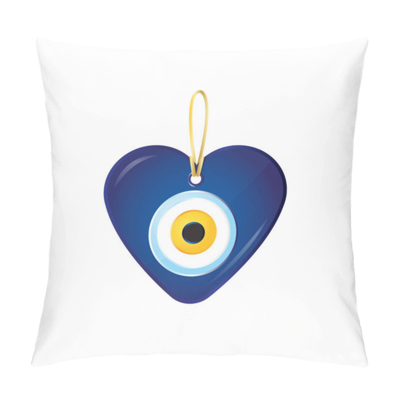 Personality  Evil Eye Vector On White Background Pillow Covers