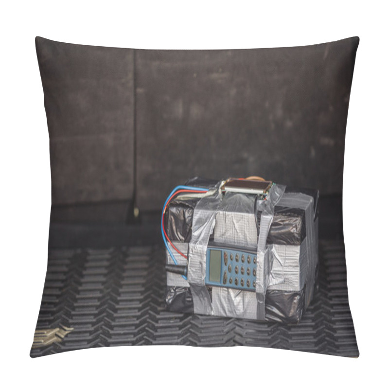 Personality  Black Bomb With Radio Control And Digital Countdown Timer  Pillow Covers