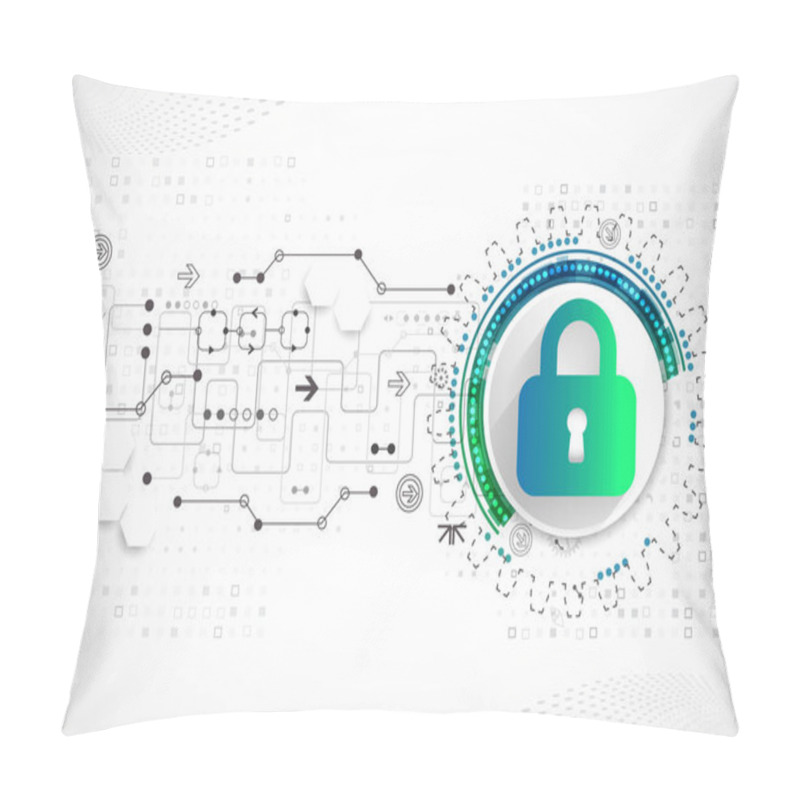 Personality  Protection Concept. Protect Mechanism, System Privacy.  Pillow Covers