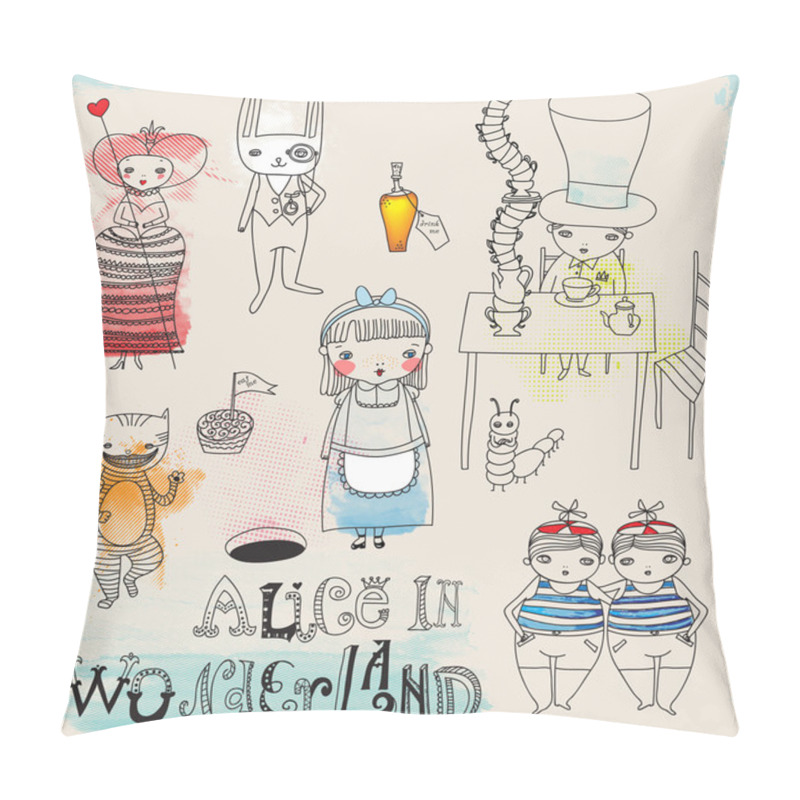 Personality  Alice In Wonderland Pillow Covers