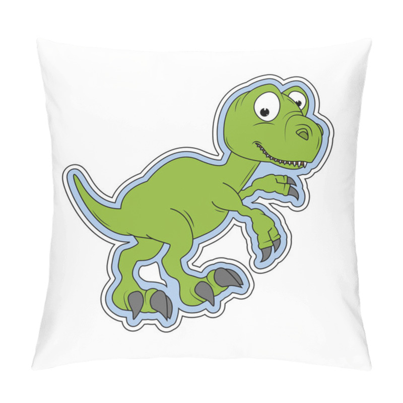 Personality  Cute Dinosaur Animal Cartoon, Simple Vector Illustration Pillow Covers