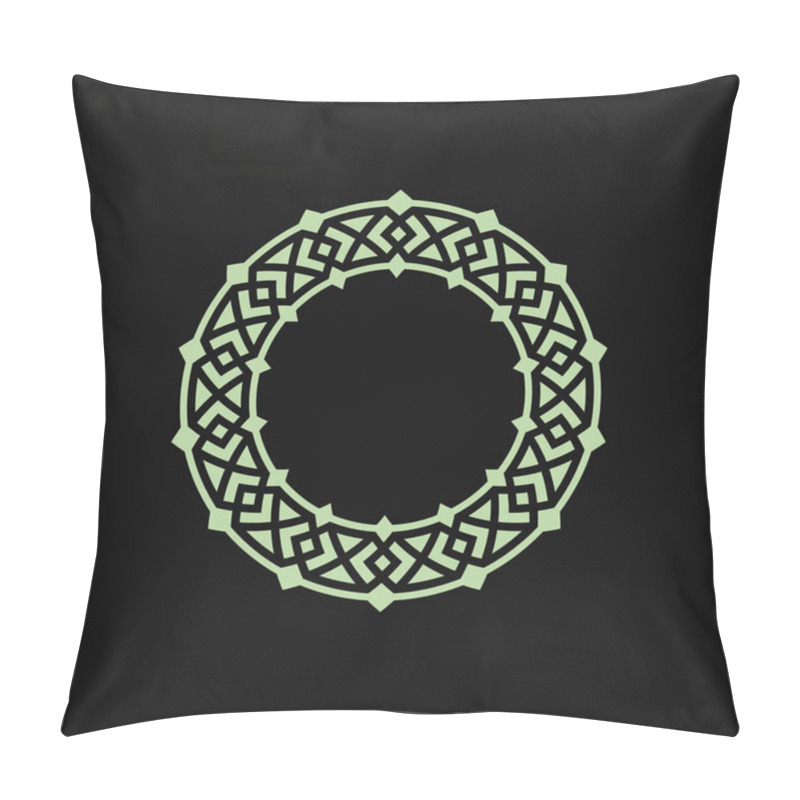 Personality  Abstract Art Decorative Circle Ornamental Pattern Frame Pillow Covers