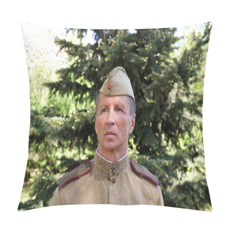 Personality  Soldier Of Red Army In The Form Of Times Of World War II Pillow Covers