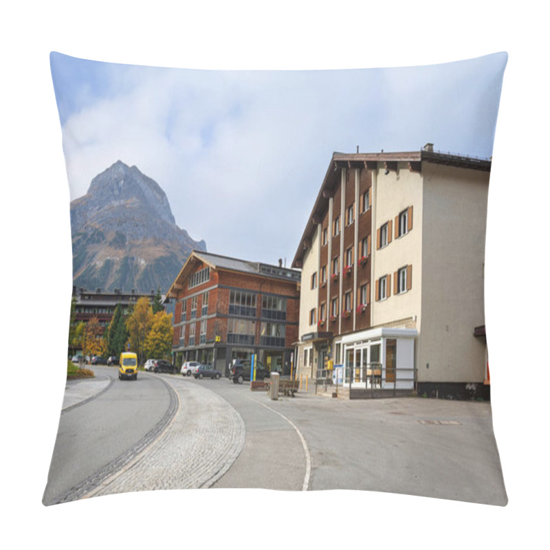 Personality  Alpine Village Lech In The Fall. Lech, State Of Vorarlberg, Austria, Europe. Pillow Covers