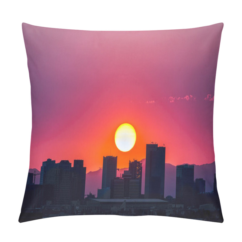 Personality  Sunset Over Downtown Phoenix, Arizona Pillow Covers