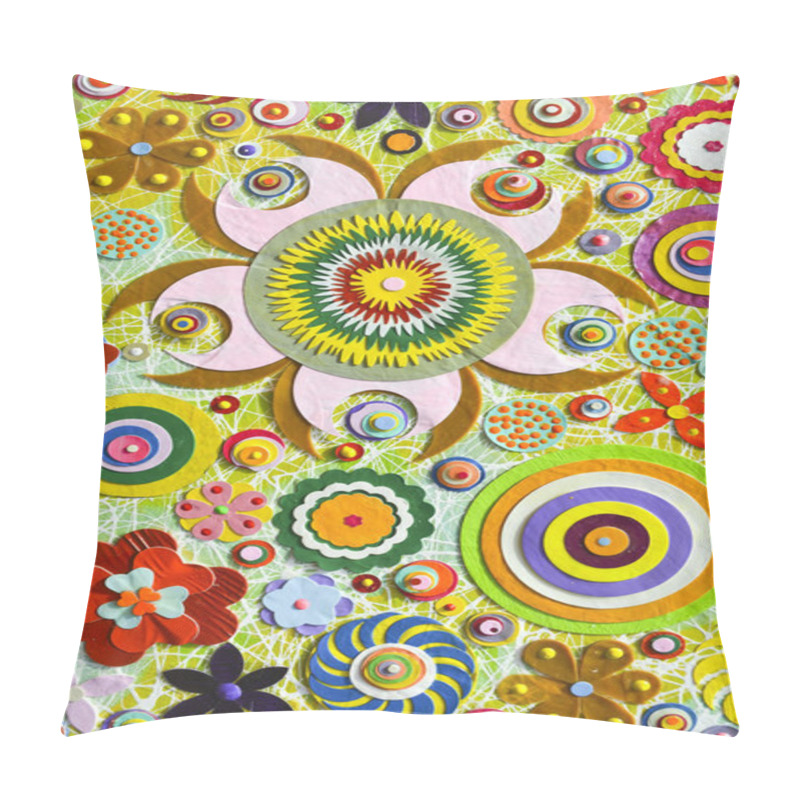 Personality  Floral Chaos Abstract Collage Pillow Covers