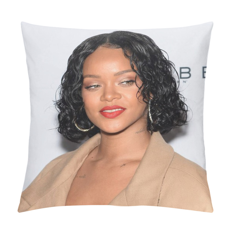 Personality  Rihanna At Arrivals For 69th Annual Parsons Benefit, Pier Sixty At Chelsea Piers, New York, NY May 22, 2017. Photo By: Eli Winston/Everett Collection Pillow Covers