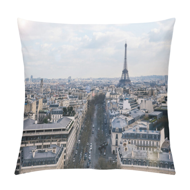 Personality  Aerial View Of The Paris City Pillow Covers