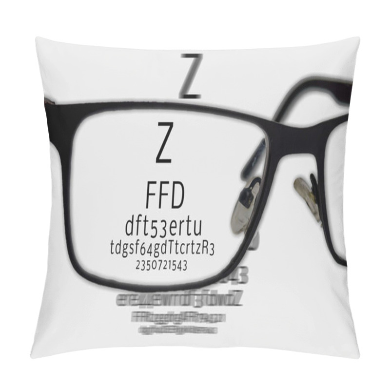 Personality  Eyesight Test Optician Image Pillow Covers