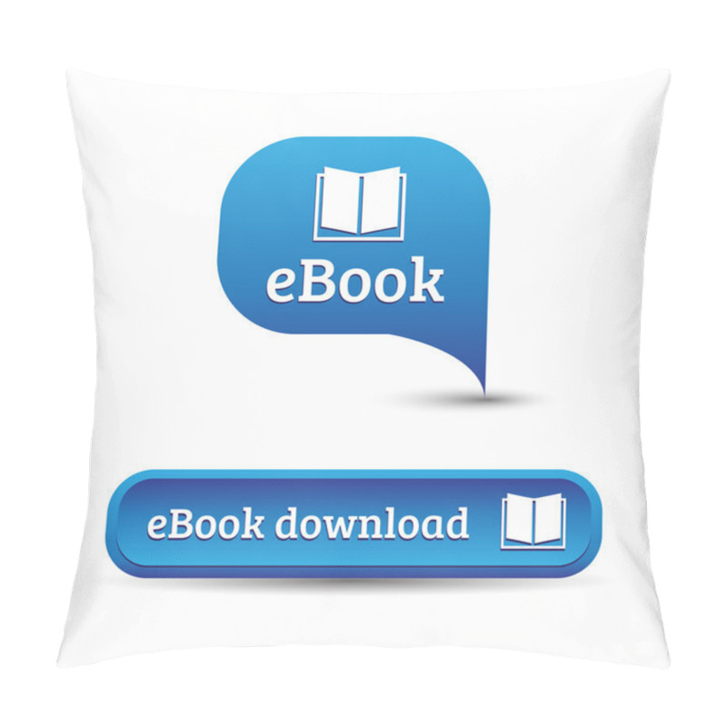 Personality  Ebook Icon Button Pillow Covers