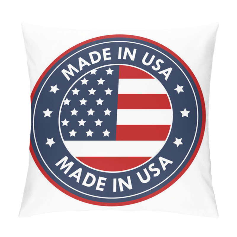 Personality  Made In Usa Emblem Icon Pillow Covers