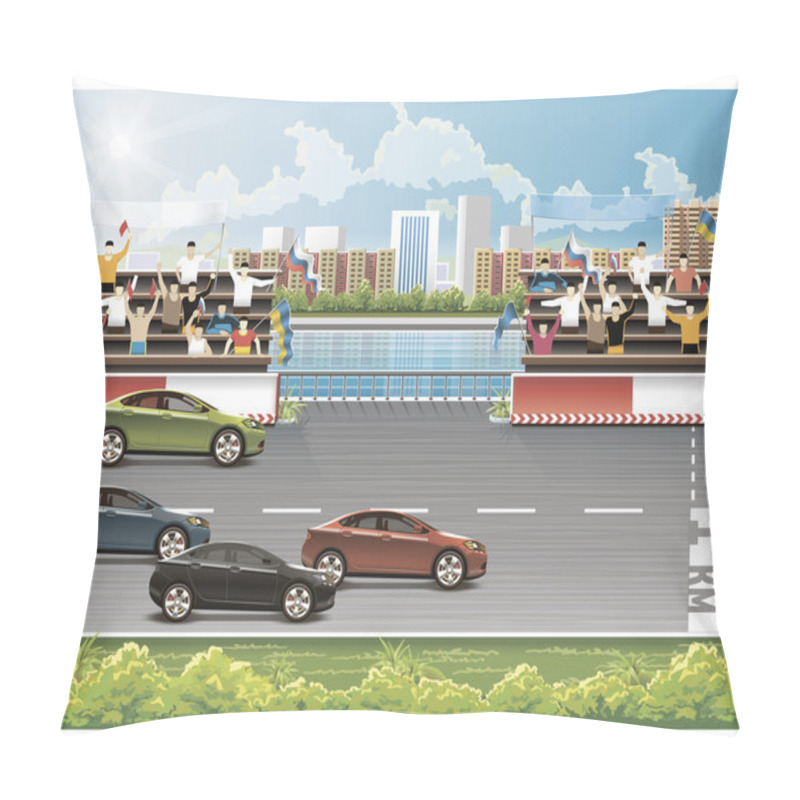 Personality  Highway Bridge Pillow Covers