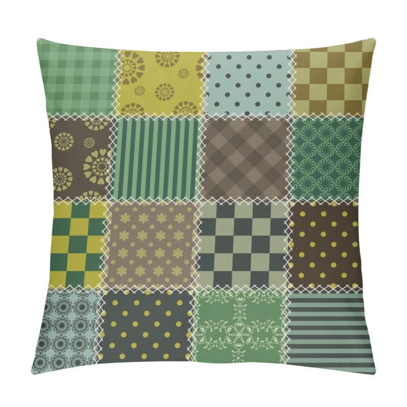 Personality  Patchwork Background With Different Patterns Pillow Covers