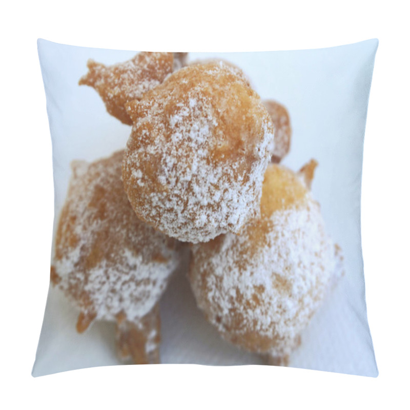 Personality  Three Balls Of Homemade Fried Dough, Fritters Pillow Covers