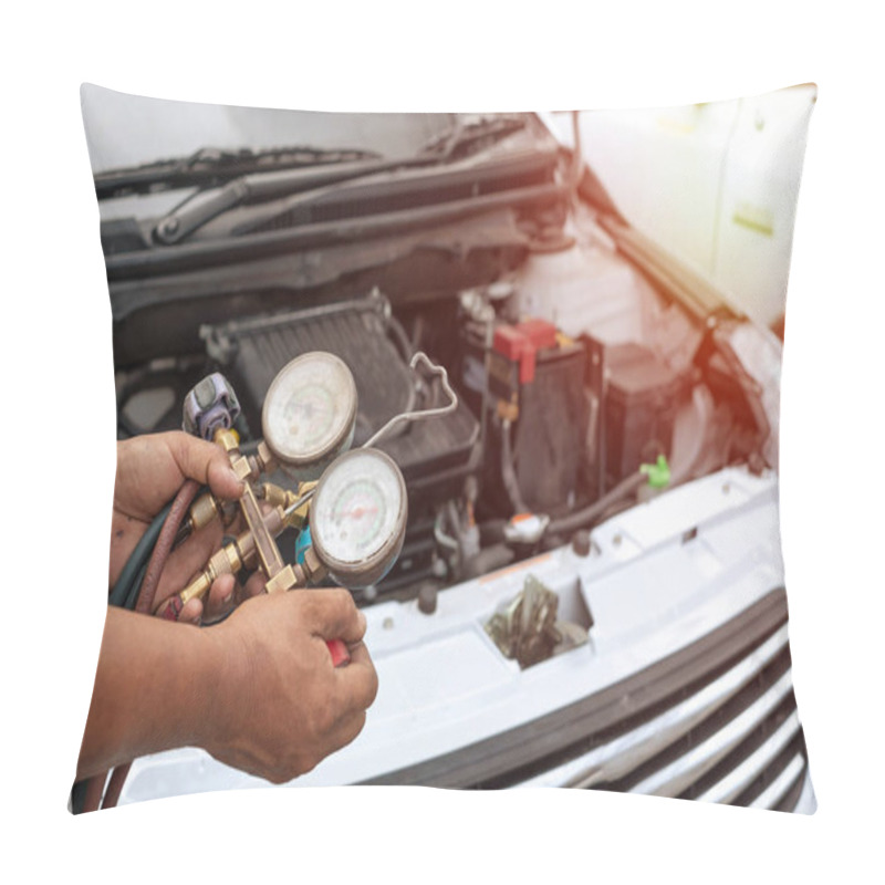 Personality  Air Condition Car System Repair Service, Car Fixing Pillow Covers