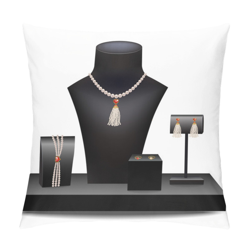 Personality  Set Of Jewelry On Dummies Pillow Covers