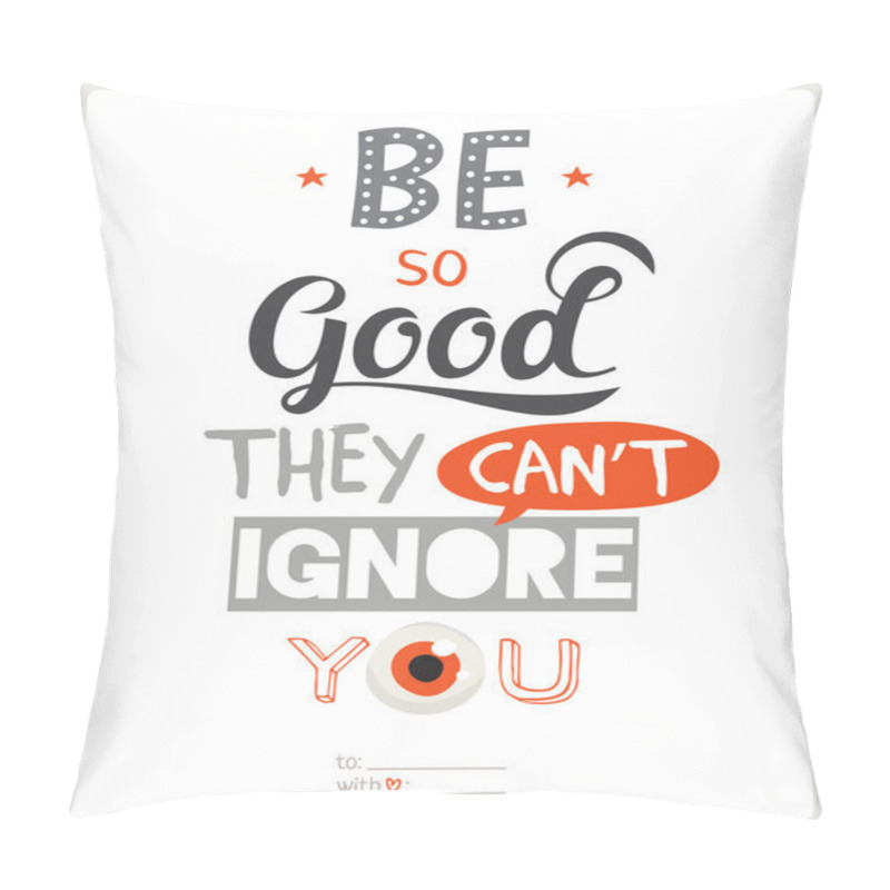 Personality  Greeting Typography Design Card Pillow Covers