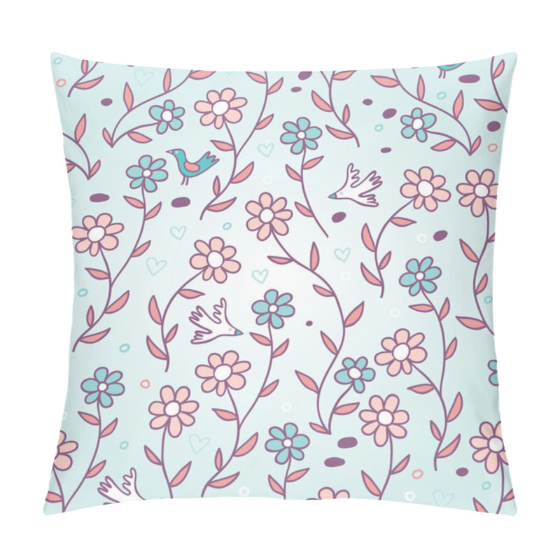 Personality  Gentle Spring Seamless Pattern Pillow Covers