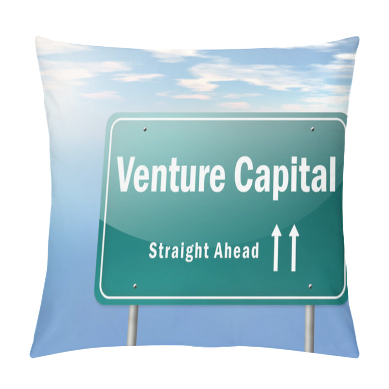 Personality  Highway Signpost Venture Capital Pillow Covers