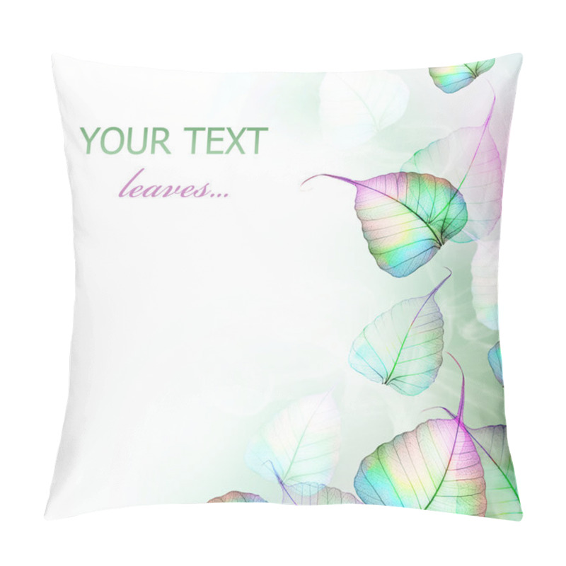 Personality  Beautiful Floral Design. Green Leaves Pillow Covers