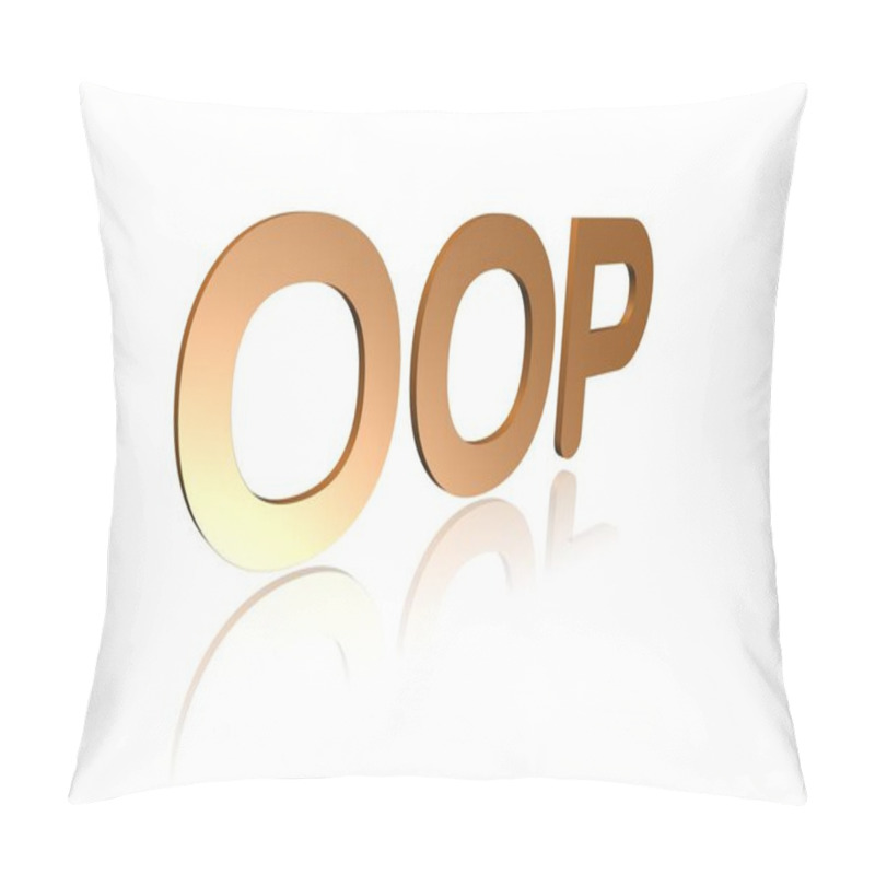 Personality  Programming Term - OOP -  Object-Oriented Programming -  3D Image Pillow Covers