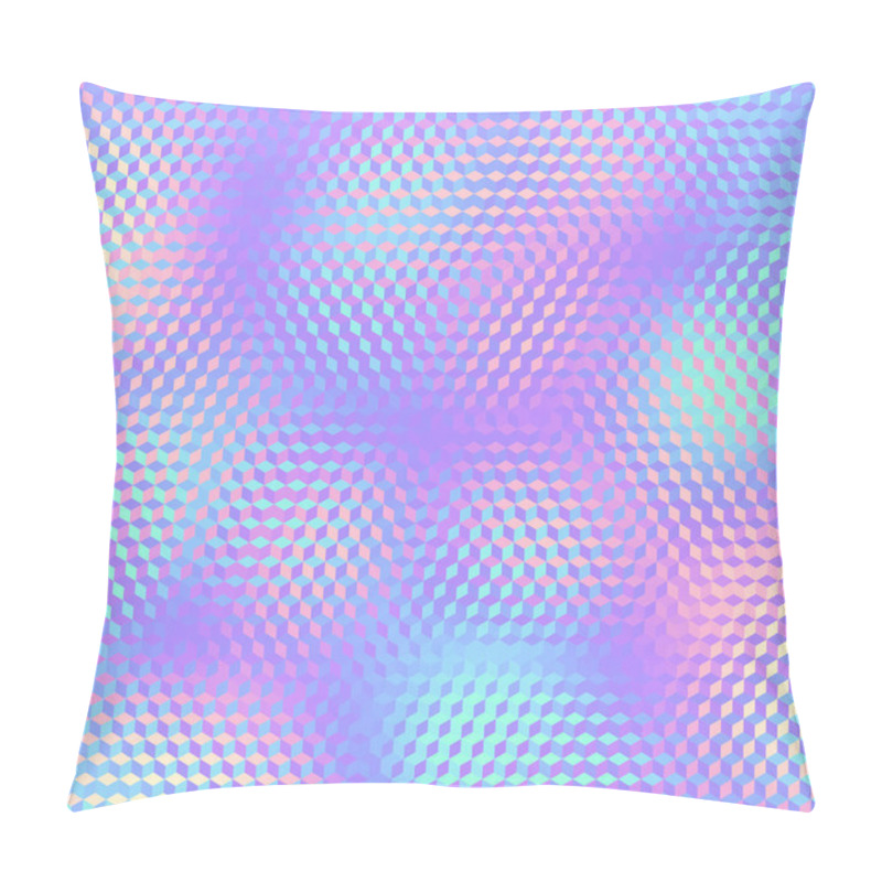 Personality  Geometric Polygonal Pattern Of A Cubes In Low Poly Style. Pillow Covers