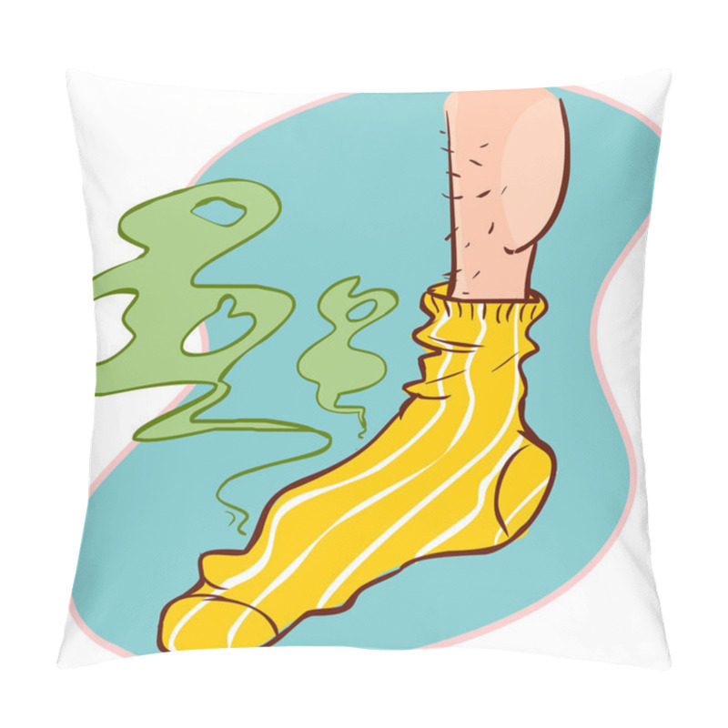 Personality  Vector Illustration Of A Stinky Socks Pillow Covers