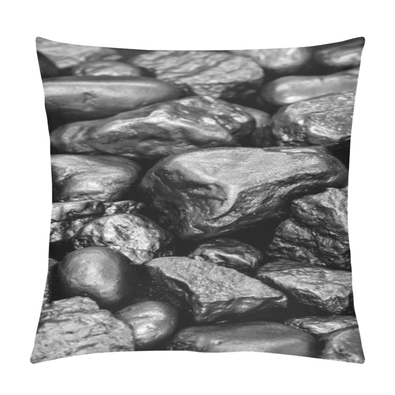 Personality  Zirconium Is A Chemical Element Used In Alloys That Resists Corrosion, Superconductors, Pyrotechnics, Nuclear Reactors. Industrial Mining Concept. Pillow Covers